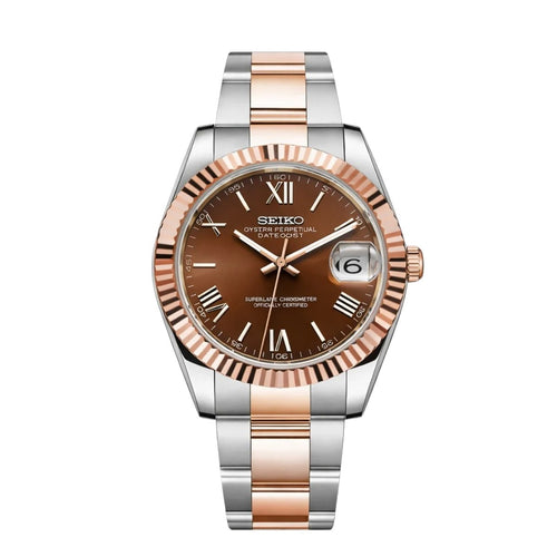 Datejust Silver Bronze Roman