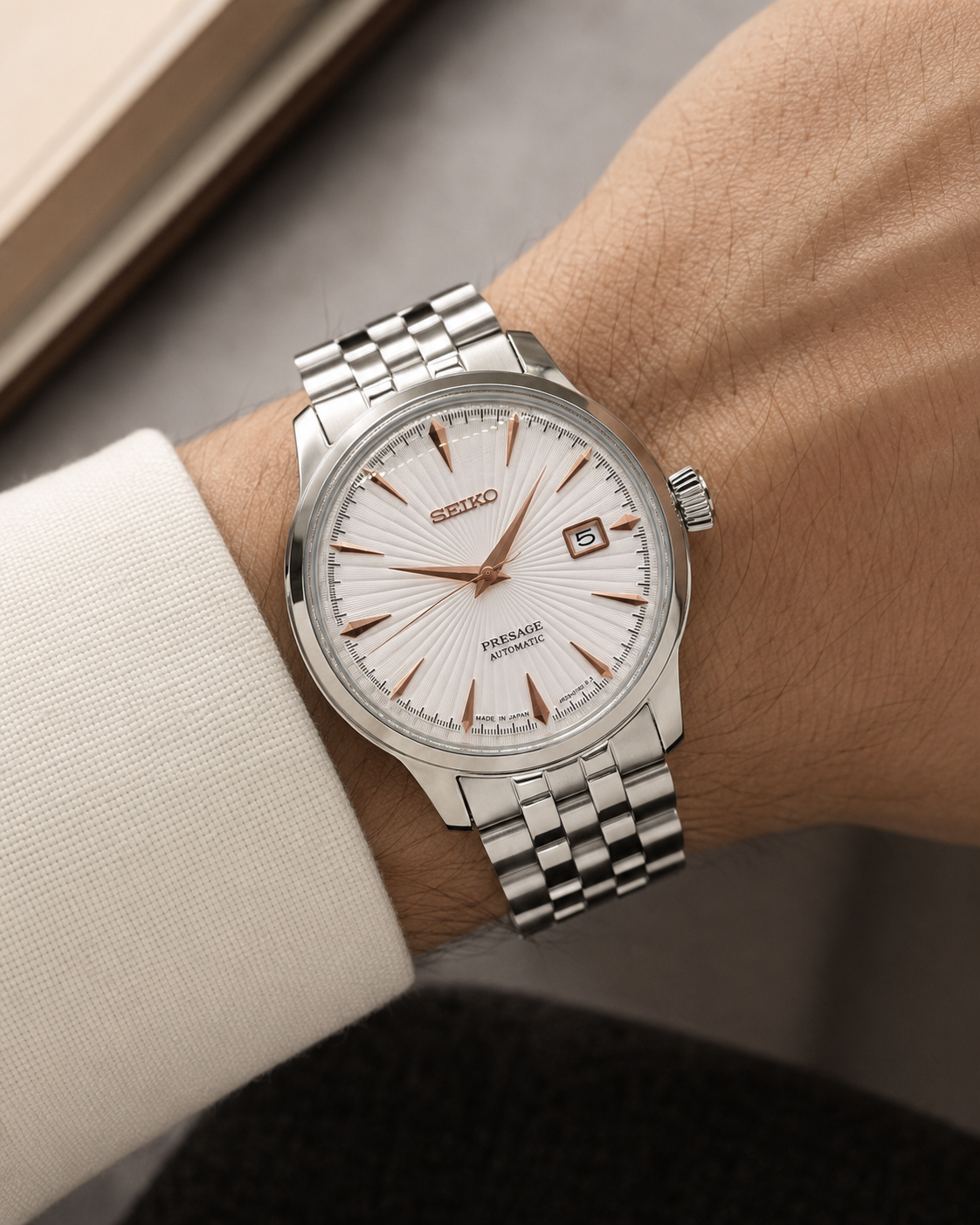 Presageiko White Steel