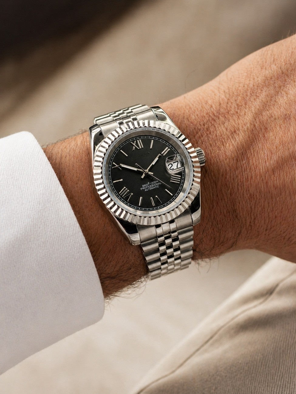 Datejust Black Roman
