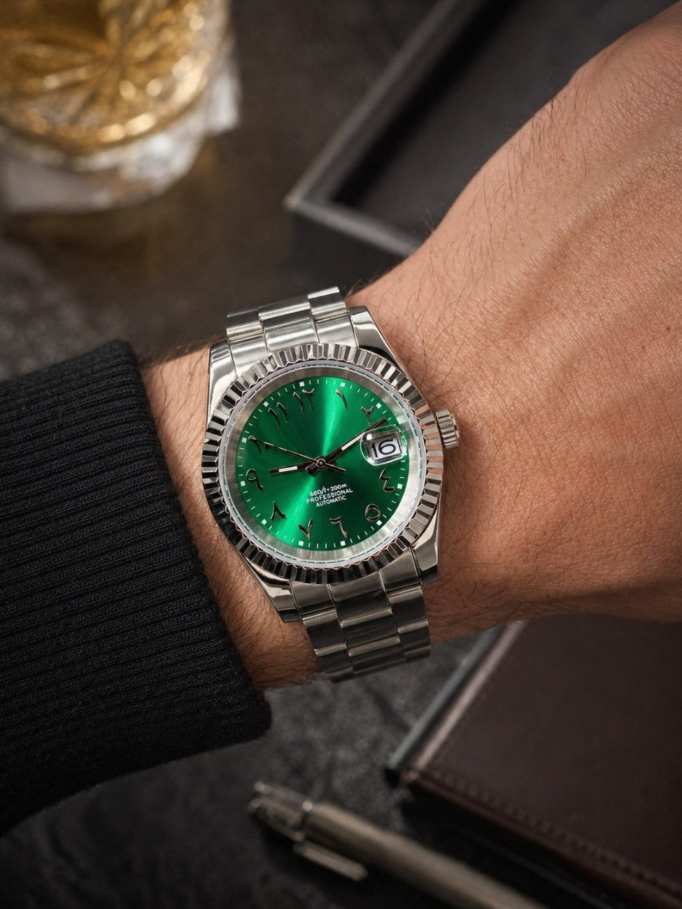 Datejust Arabic Green