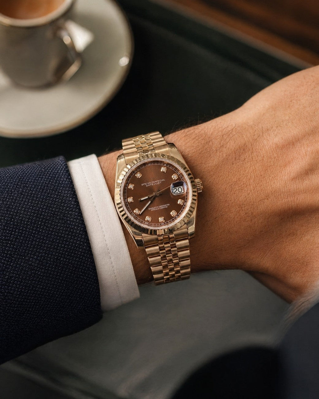 Datejust Diamond Bronze Rose Gold