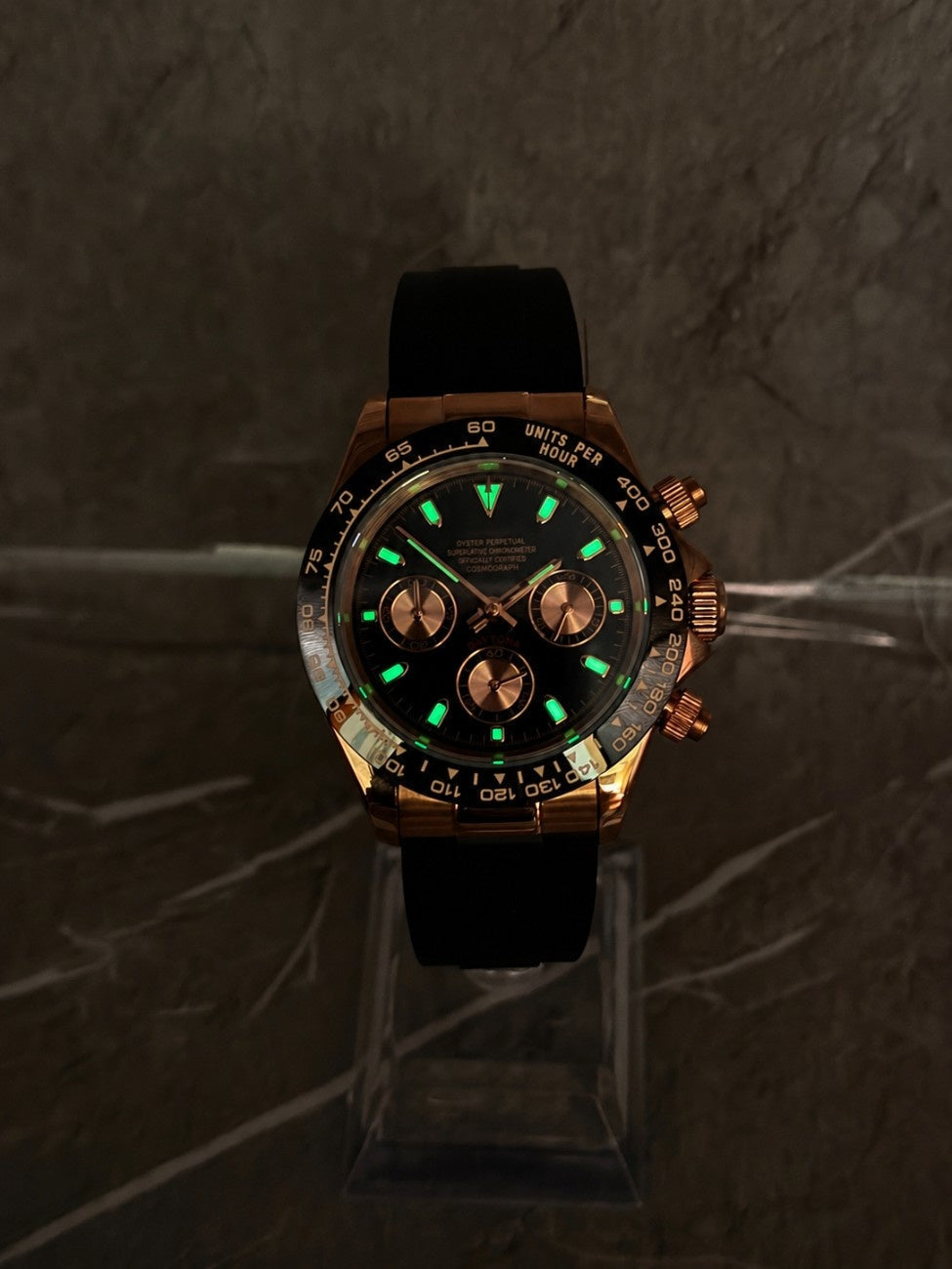 Seitona Rose Gold Black