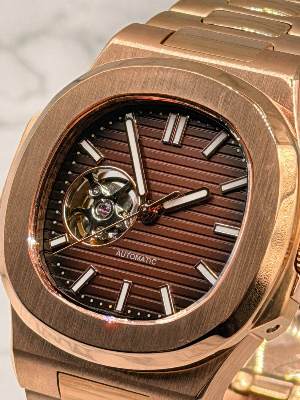 Nauteiko Openheart Rose Gold Chocolate
