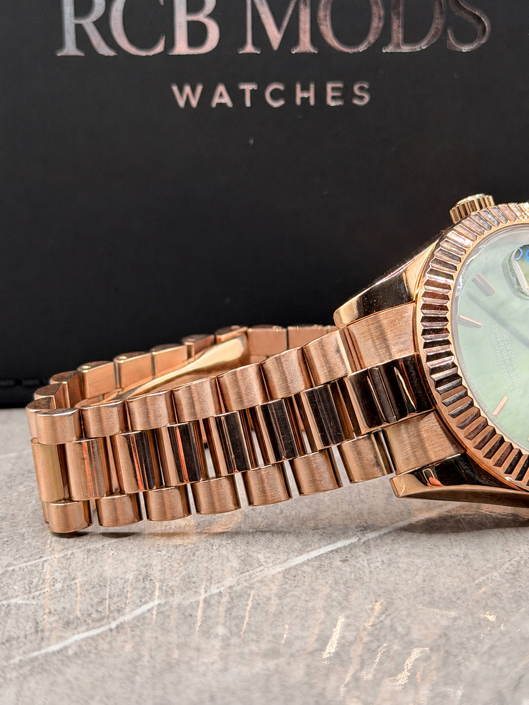 Datejust Daydate Rose Gold Green