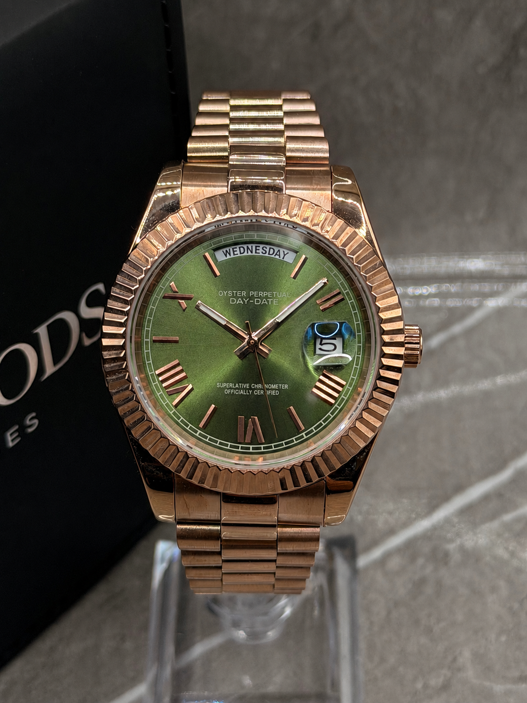 Datejust Day-Date Rose Gold Green